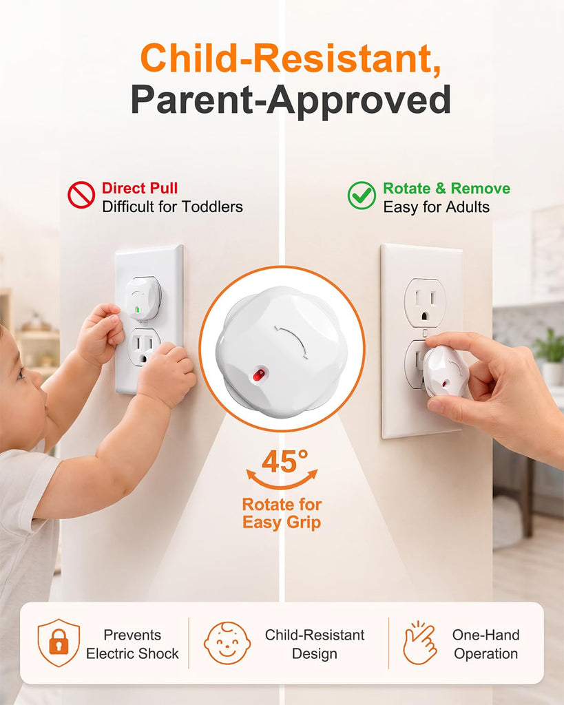 Outlet Covers Baby Proofing, 40 Pack Child Proof Outlet Plug Covers