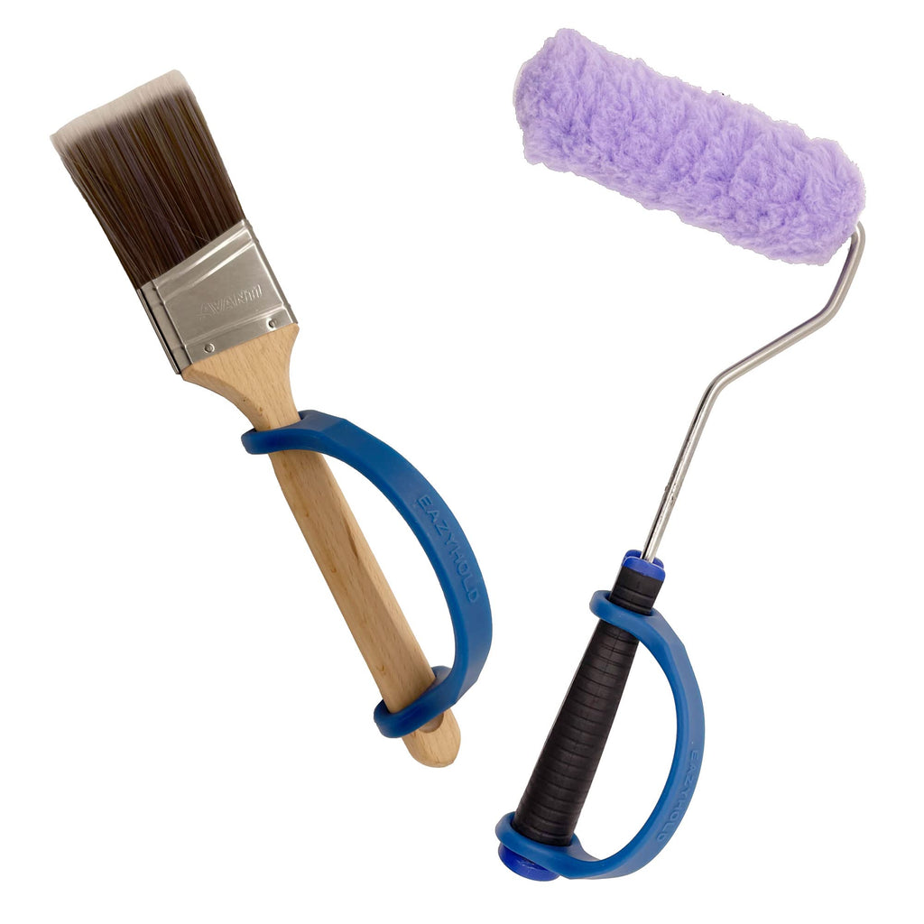 Navy Silicone Universal Cuff, Large to X-Large Hands, Fits Adaptive Eating and Weighted Utensils, Foam Tubing, Thick