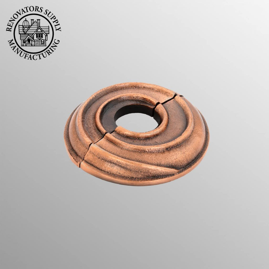 3.13 in OD 1/2 in IPS Antique Copper Radiator Flange