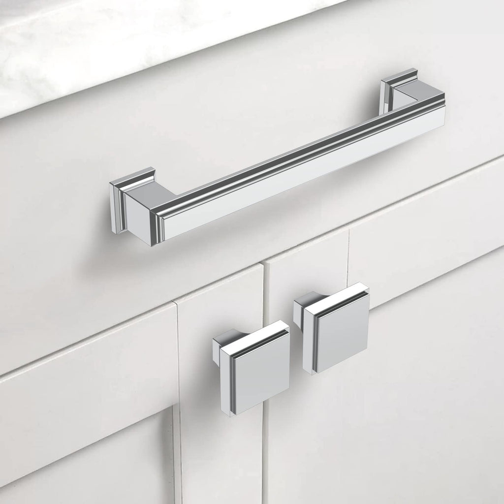 30 Pack 5 inch Polished Chrome Kitchen Cabinet Handles