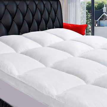 Full Mattress Topper, Cotton Extra Thick Pillow Top Mattress Pad | 100% Cotton Top Bed Topper Protector, Cooling