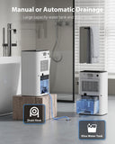 95oz Dehumidifiers for Home, 1000 Sq.Ft Dehumidifier with Drain Hose - Auto Shut Off, Timer, Sleep Mode & Drain Hose