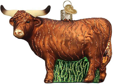 Ornaments Highland Cow Glass Blown Ornaments