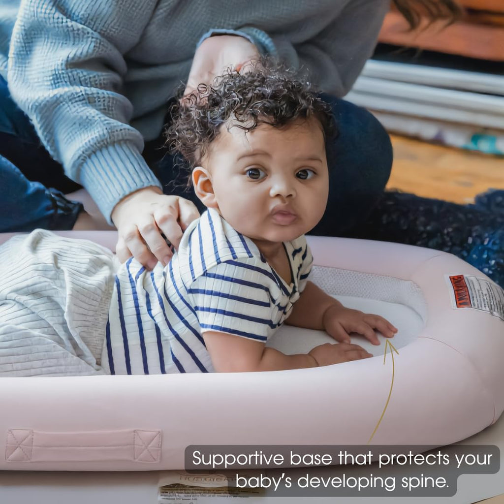 Lounger - Organic Cotton & Toxin-Tested Fabrics, 360° Breathable 3D Mesh, Plant-Based Sorona Core, CPSC Compliant