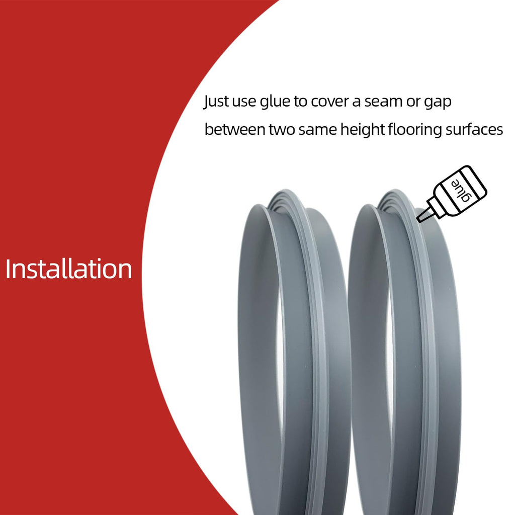 T Rubber Trim Molding, Fit 3/4 inch Edge, Shelf Edging Banding, Center Barb Tee Moulding for Tables, Floor Transition