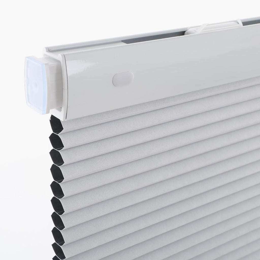 Cordless No Drill Blackout Cellular Shades, Tool-Free Installation Honeycomb Blinds, Room Darkening Privacy Thermal