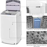Full-Automatic Washing Machine Portable Compact 1.34 Cu.ft Laundry Washer Spin with Drain Pump, 10 programs 8 Water