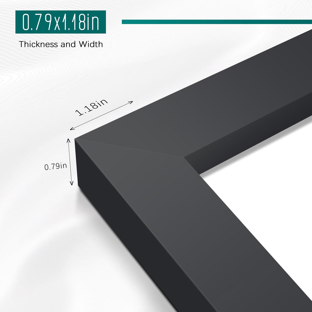27x40 Black Poster Frame, Picture Frame for Wall, 3 Pack
