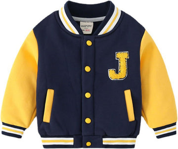 Boys Varsity Letterman Jacket Baseball Bomber Coat