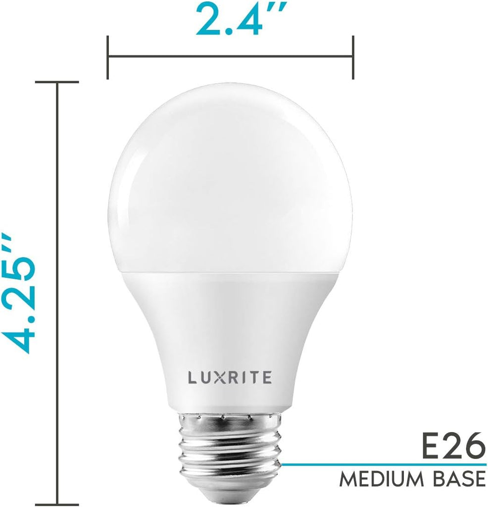 A19 LED Bulb 75W Equivalent, 1100 Lumens, 2700K Warm White, Dimmable Standard LED Light Bulbs 11W, Enclosed Fixture