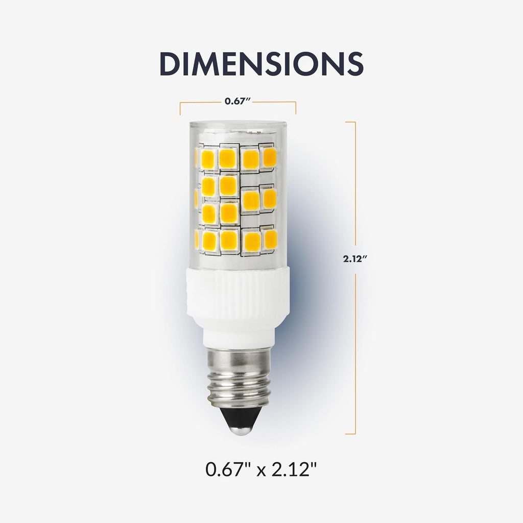 3.5w LED T4 Bulb E11 Base 3000k (4-Pack)