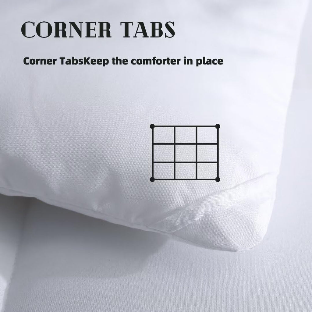 Comforters Oversize King Size, White Duvet Insert, Lightweight