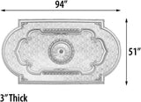 Blanco Rectangular Ceiling Medallion 94"