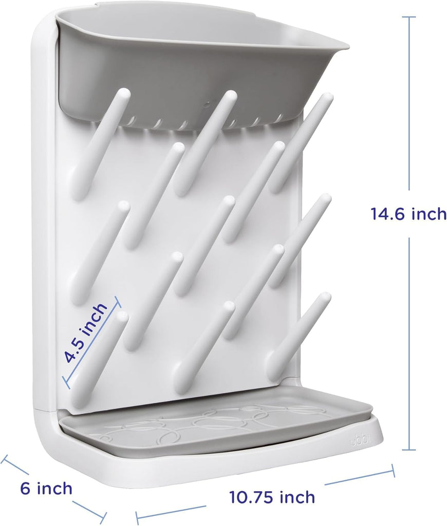 Vertical Baby Bottle Drying Rack, Space Saving Countertop Bottle Dryer