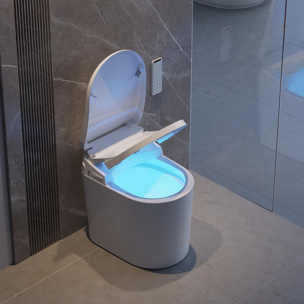 Homary Modern Smart Toilet, One-Piece Elongated Intelligent Bidet Toilet with Auto Flush, Heated Seat, Warm Water