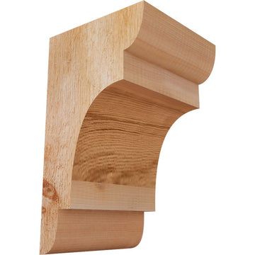 6"W x 6"D x 10"H New Brighton Rough Sawn Corbel, Western Red Cedar