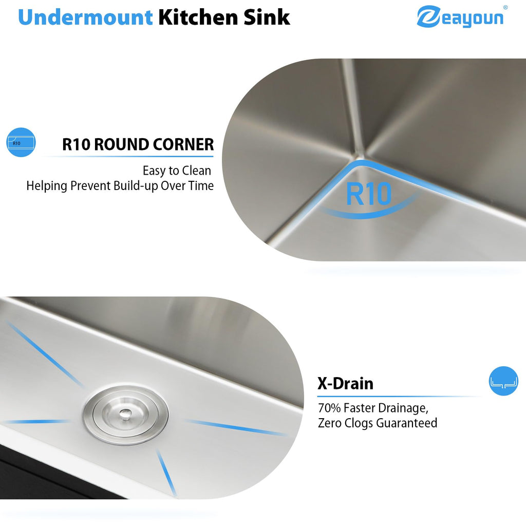 33 Kitchen Sink Undermount 33x19 Inch Undermount Sink Workstation