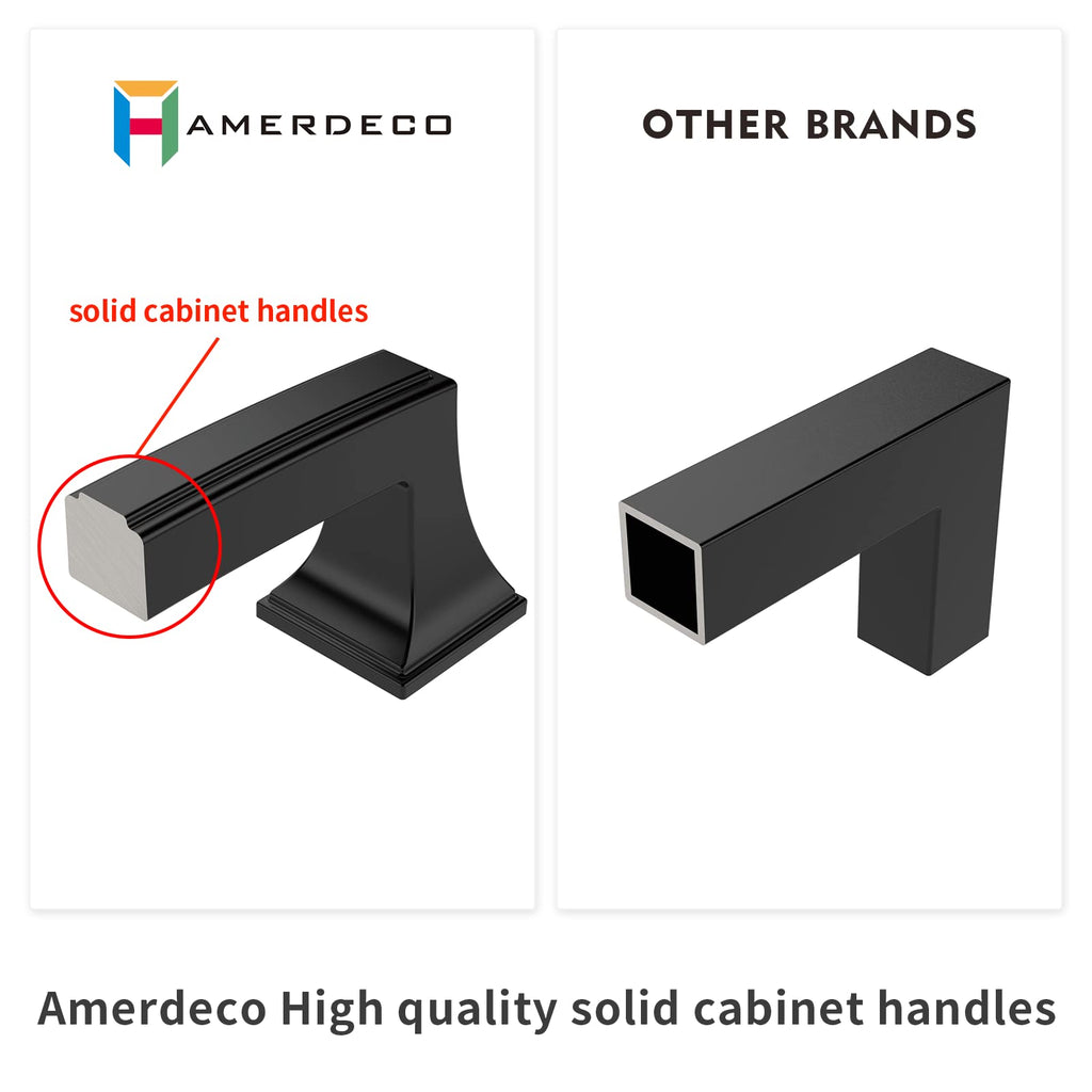 10 Pack Champagne Bronze Cabinet Pulls 3Inch(76mm) Hole Center Cabinet Hardware Kitchen Cabinet Handles Drawer Pulls