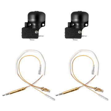 Thermocouple & Tilt Switch Heater, Thermocouples and Dump Switch Repair Kit for Propane, Glass Tube, Gas Patio