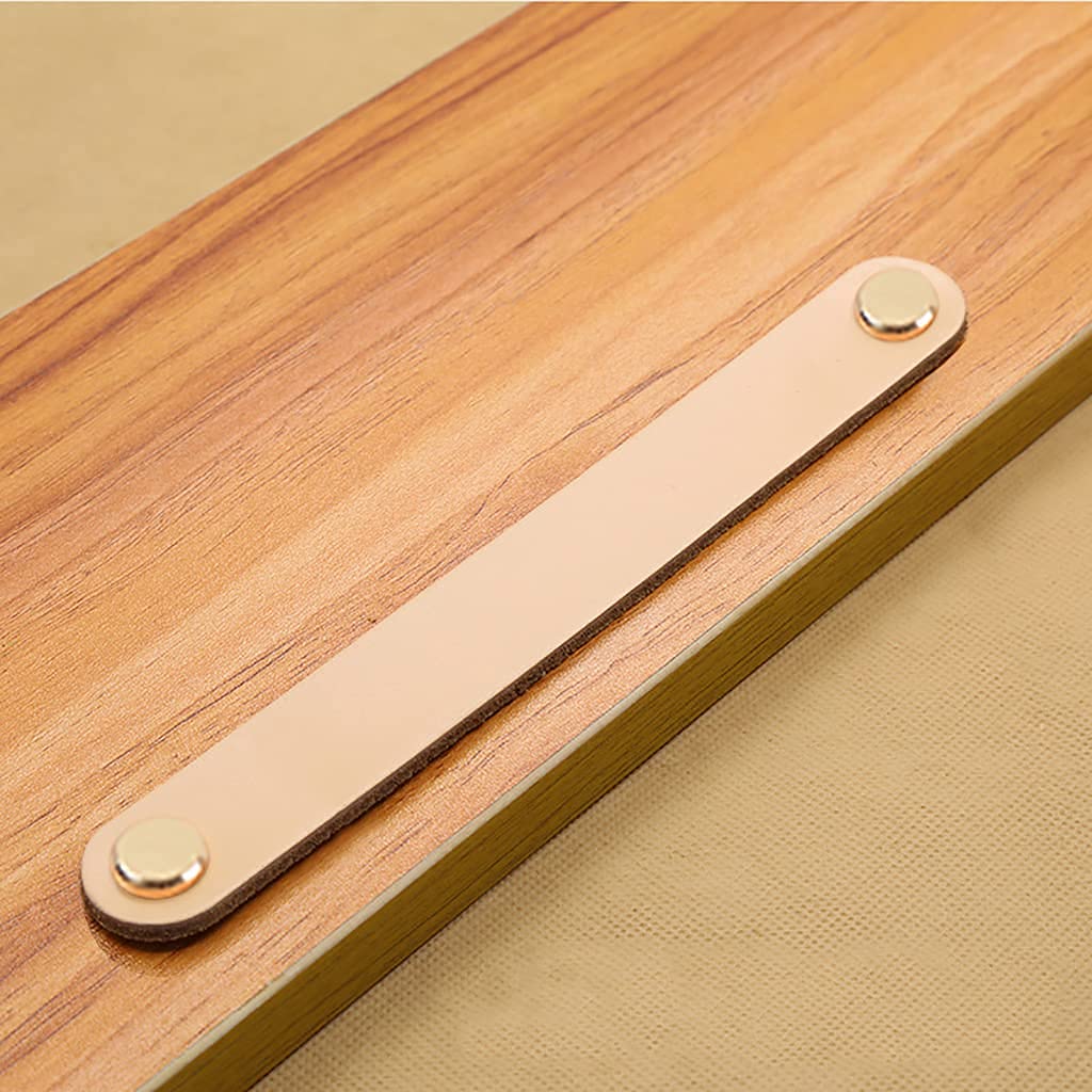 8 Pack 200mm Lengthened Soft Genuine Leather Drawer Pulls Handle,Wardrobe Cabinets Kitchen Closet Knobs Door Pulls
