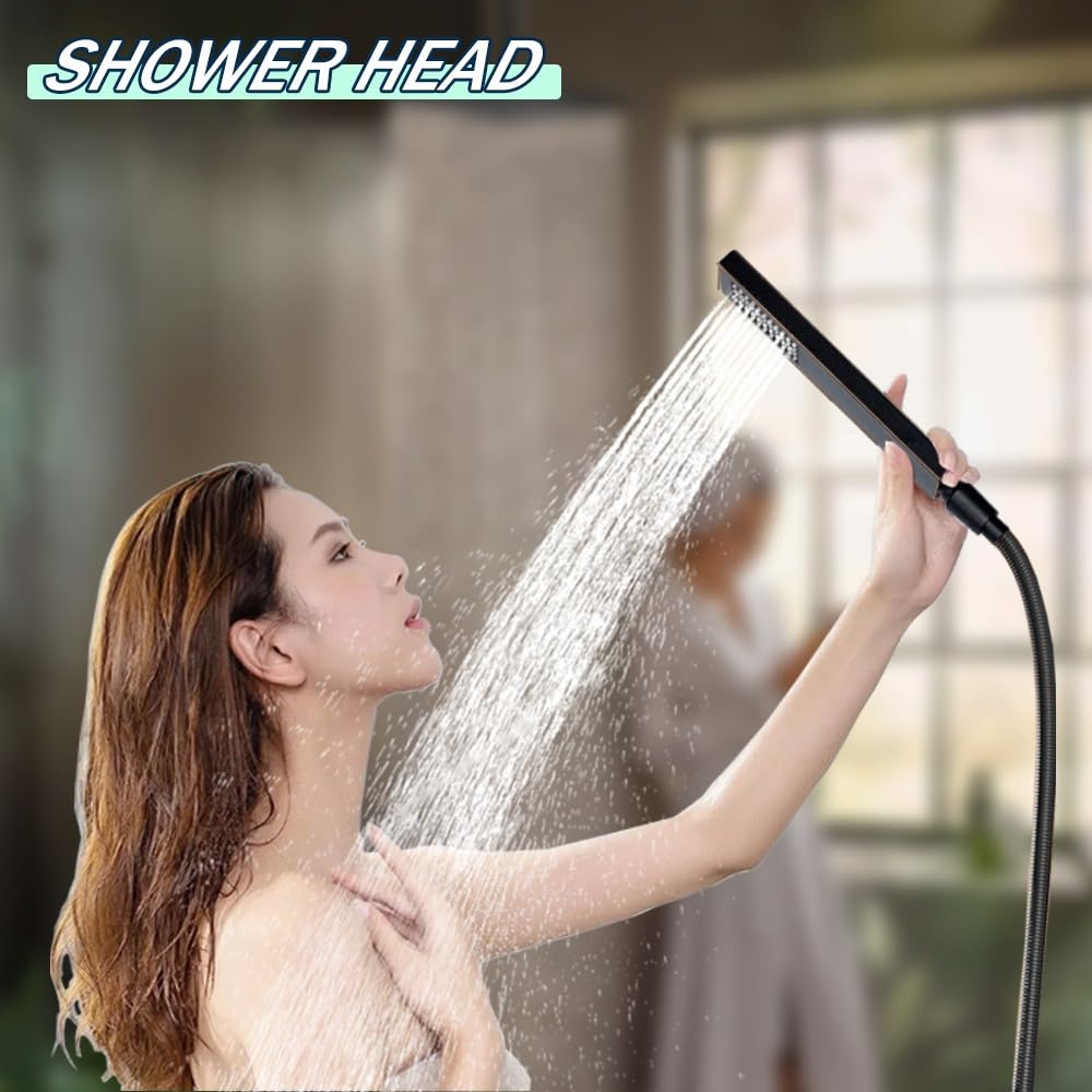 Handheld Shower Sprayer Head Wand High Pressure Rubbed Bronze