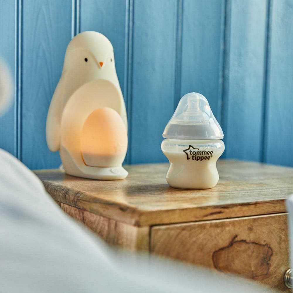 Penguin 2 in 1 Portable Nursery Night Light, White