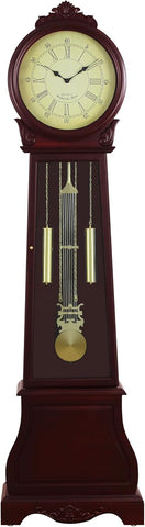 Traditional 72-Inch Floor Standing Grandfather Clock in Cherry Finish