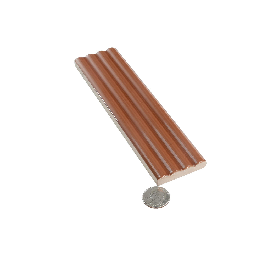 Subway Ceramic Tile Red 2x8 Glossy 5.38 sq ft/case 50-Pack