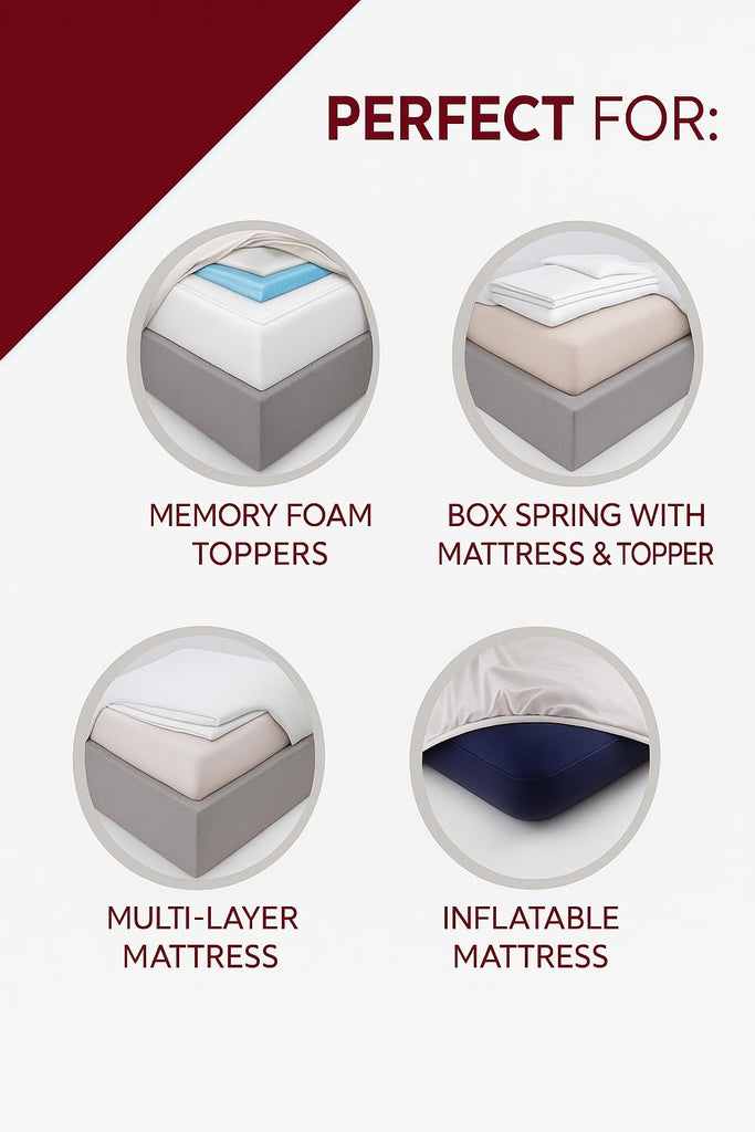 Luxury Cotton Sheets for Queen Size Bed - 400 Thread Count Egyptian Cotton Sheet Set - 15" Deep Pocket - Hotel