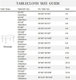 60x102inches Black Print Rectangle Tablecloth Damask Pattern Polyester Table Cloth Waterproof Wrinkl