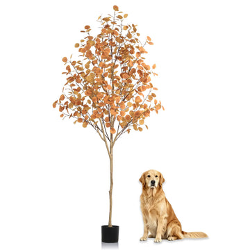 Eucalyptus Tree for Fall Decor, Fall Tree with Realistic Eucalyptus Leaves, Faux Eucalyptus Tree for Room Design