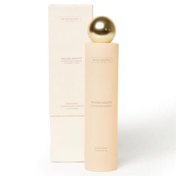 Champagne & Peony Room Spray | Malibu Nights | 3.4oz | Home, Pillow & Linen Fragrance Spray | Low VOC, No Alcohol