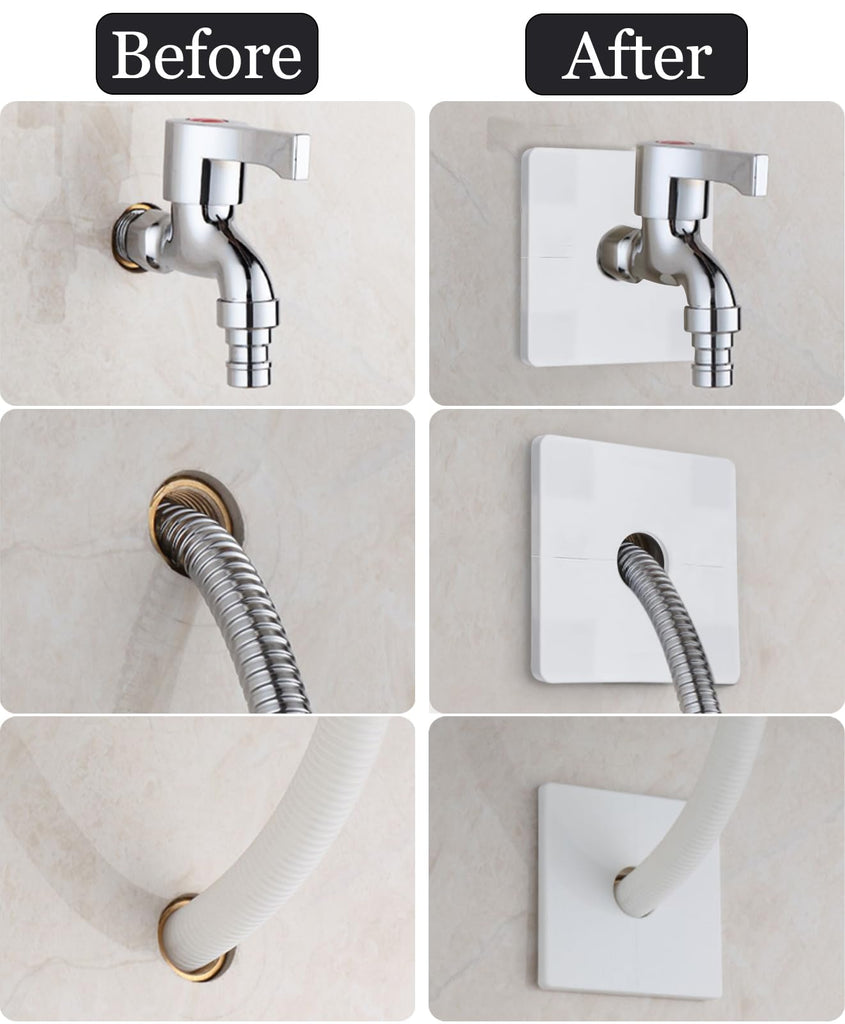 5 Pcs Escutcheon Plate Wall Split Flange 28mm/1.1inch Split Flange Toilet Pipe Flange Cover Pipe Cover White ABS