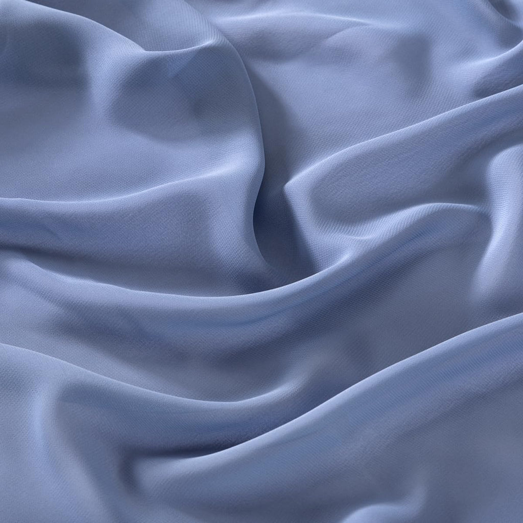Dusty Blue Chiffon Fabric by The Yard Continuous Sheer Arch Fabric 3 Yards