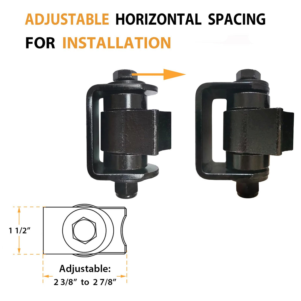 Heavy Duty Sealed Bearing Gate Hinges, 2 Pack