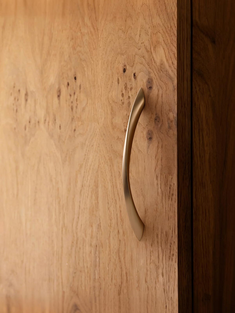 5 Pack Champagne Bronze Cabinet Pulls 6.3 Inch Arch Twisted Brass Handles Drawer Kitchen Cupboard Bathroom Dresser