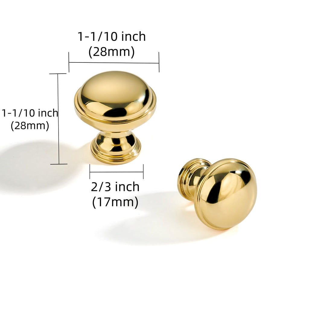 Handmade 100% Solid Real Brass Unlacquered Brass Cabinet Knobs