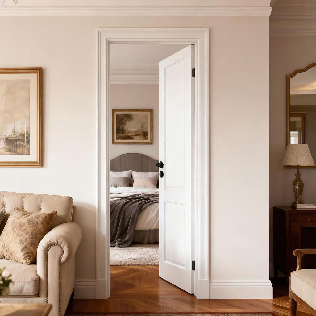LetLuck 32"x 80" 2-Panel Interior Slab Door, Paintable Solid Core Composite Wood Interior Door Panel, Suitable s
