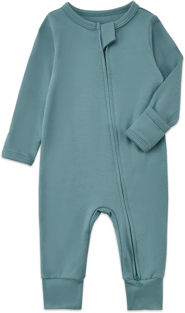 Unisex Organic Cotton Baby Zipper Footless Pajamas