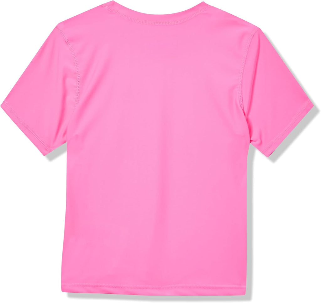 Girls' Swim UPF 50+ Short Sleeve Sun Tee Rash Guard Shirt