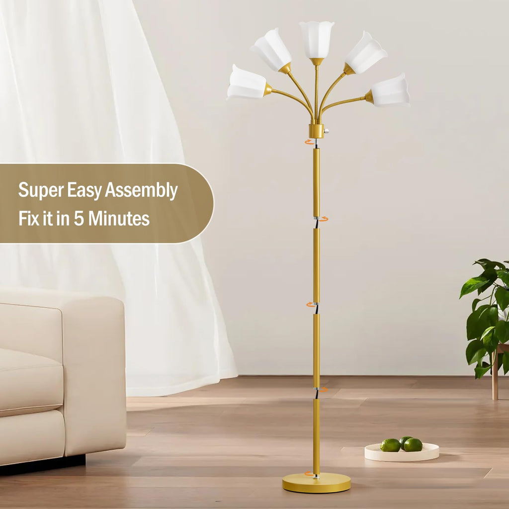 Medusa Floor Lamp, Multi Head Modern Tall Lamp