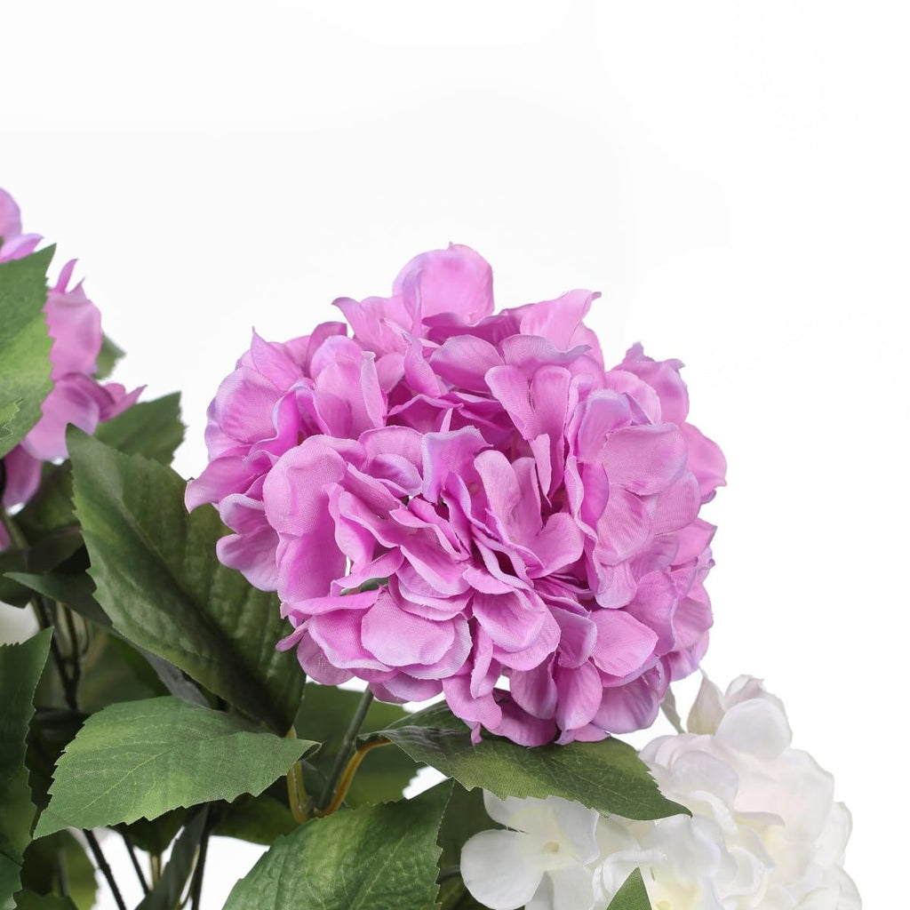 Artificial Flower for Outdoor, 6 Pcs Fake Bush Plant UV Resistant for Outdoors Front Porch Indoor Home Garden Decor