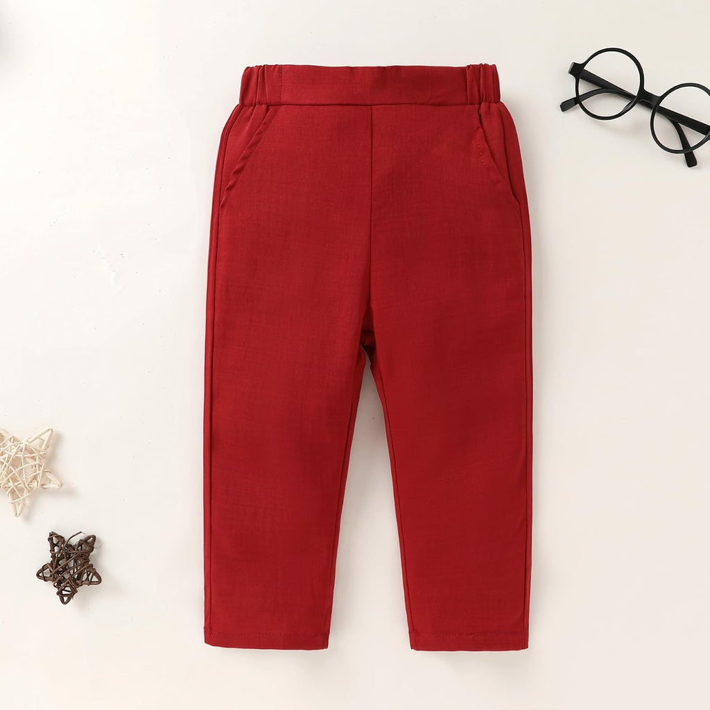 Toddler Boy Suit Formal Outfit Wedding Clothes Set