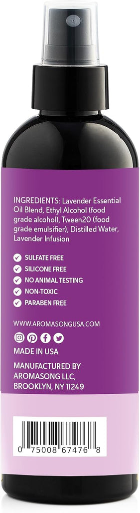 100% Natural Lavender Spray | 2-Pack | for Relaxing - Room & Linen Spray for Sleeping - Calming Essential Oil - Set of 2