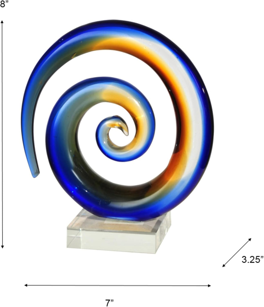 AS13176 Contempo Art Glass Collection Sculpture/Figurine, Multicolor
