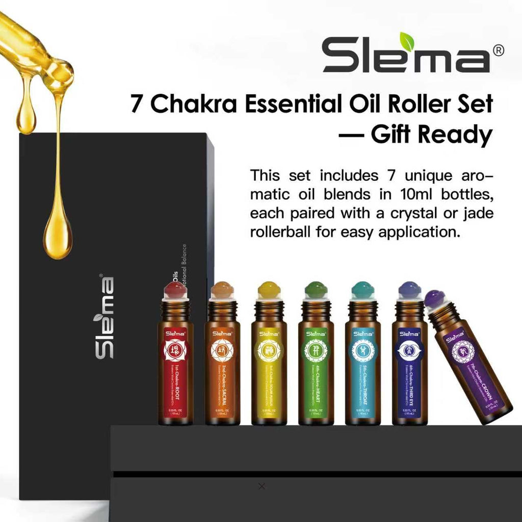 7 Chakra Essential Oil Roll-On Gift Set (10ml x 7)
