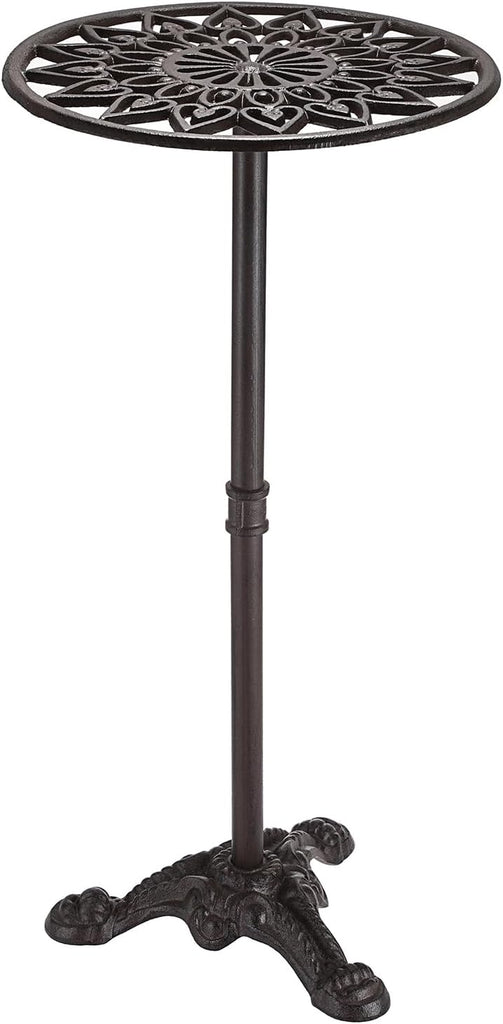 Cast Iron Tall Plant Stand Indoor Single Metal Plant Stand Heavy Duty | Outdoor Wrought Iron Plant Stand, Vintage