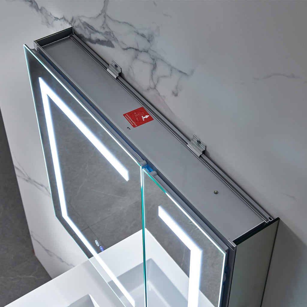 30x26 in LED Medicine Cabinet Mirror, Wall Mounted, Anti-Fog