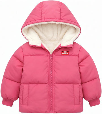 Baby Toddler Hooded Winter Coat Fleece Lined Puffer Jacket