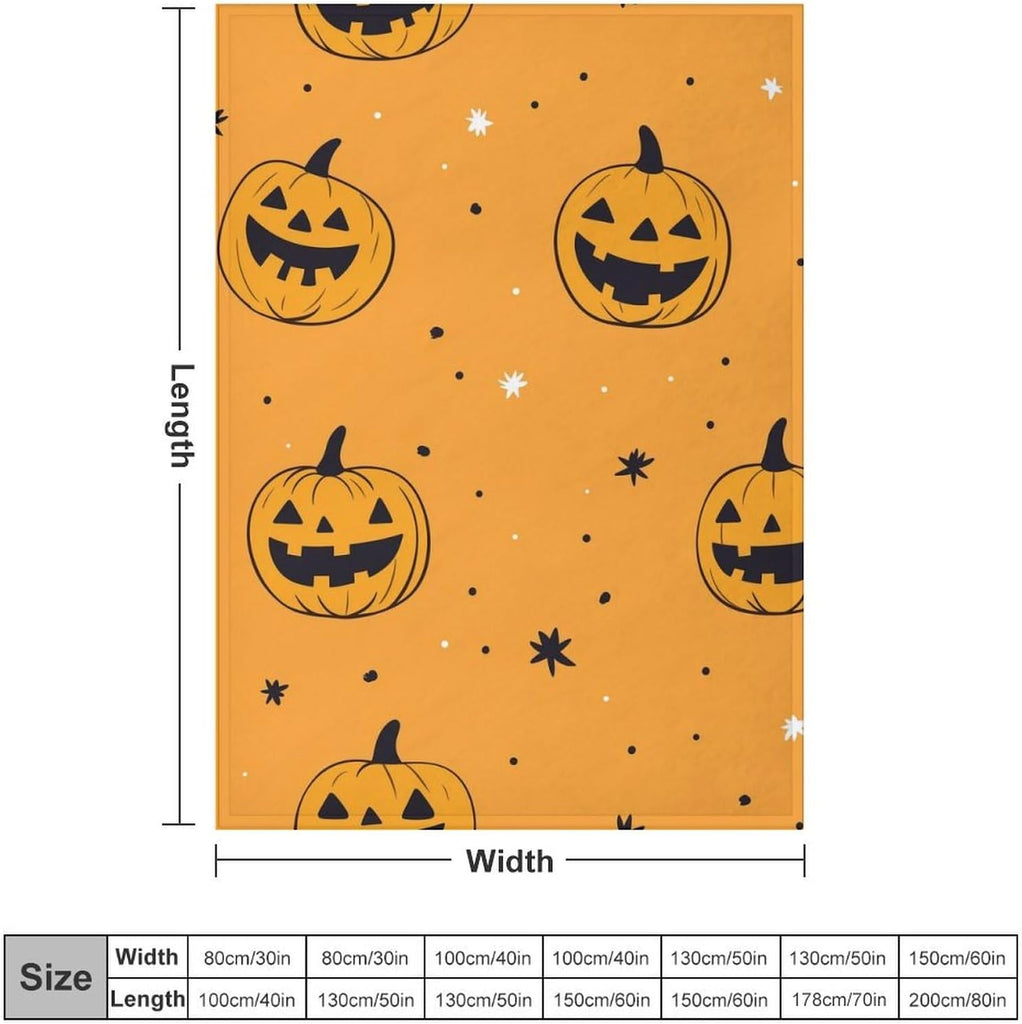 Mystical Dripping Candle Crescent Moon Halloween Fleece Throw Blanket, Warm Witchy Decor Throw Holiday Gathering